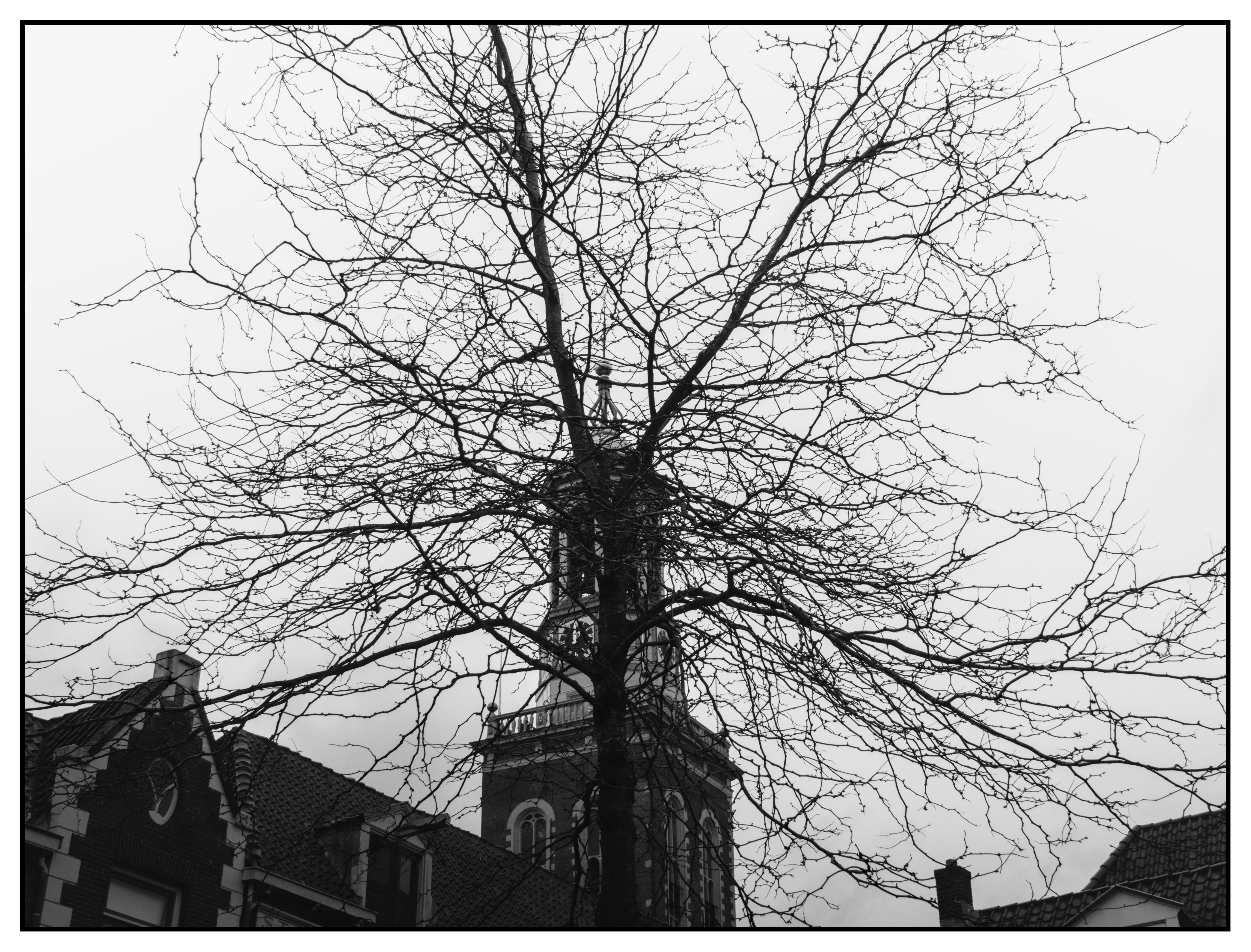City Walk on ar rainy day in Kampen (NL)