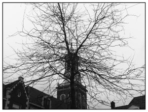City Walk on ar rainy day in Kampen (NL)