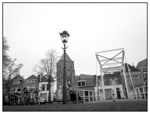 City Walk on ar rainy day in Kampen (NL)